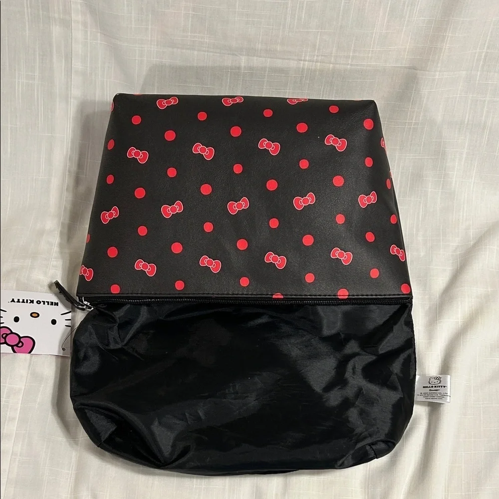 Hello Kitty Black Pouch with Red Bow Accents